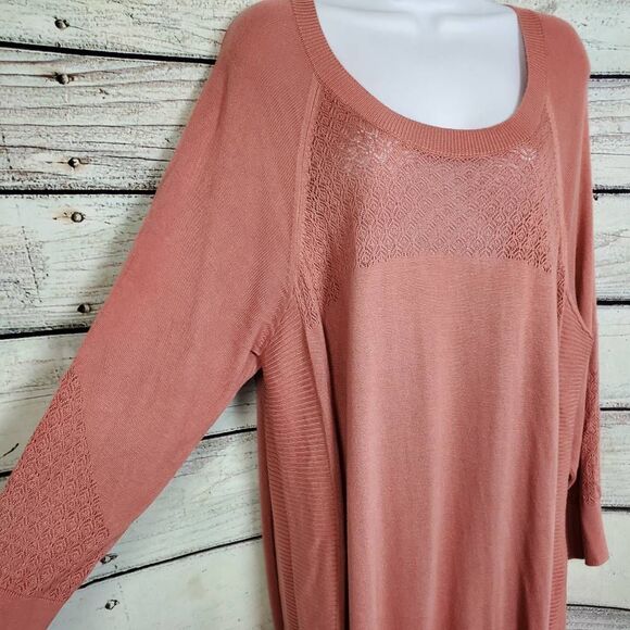 Maurices Women’s Dusty Rose Knit Sweater Tunic Size 3 - Picture 3 of 7